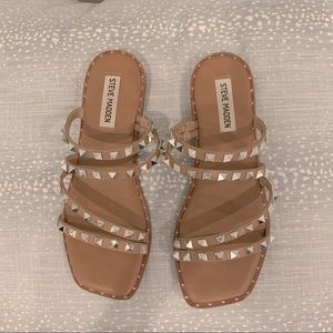 Steve Madden Skylar Tan Studded Sandal